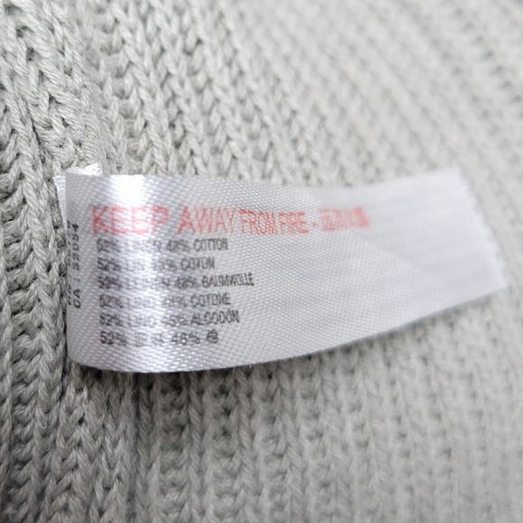 Free People Beach Sage Long Sleeve Sweater Dress S Boho Cottagecore Coastal Fall - Picture 6 of 8